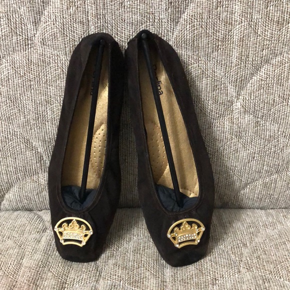 Perlina Shoes - NEW PERLINA BROWN BALLETS FLATS SIZE 7 ROYAL LEATHER UPPER